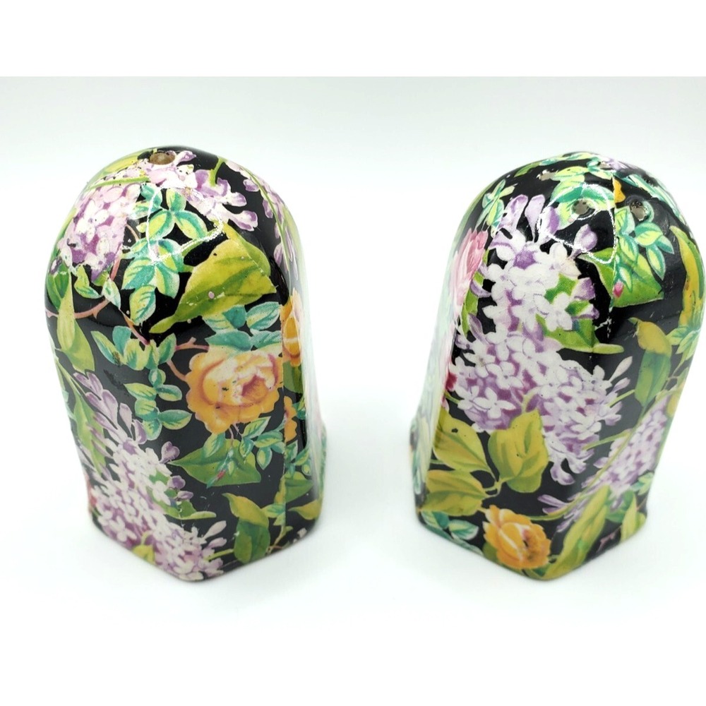 Vintage Lord Nelson Chintz England 'BLACK BEAUTY' Salt Pepper 1955